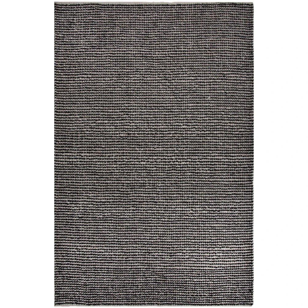 LOOMLAN Basi 5x7 Indoor Outdoor Black Patio Rug