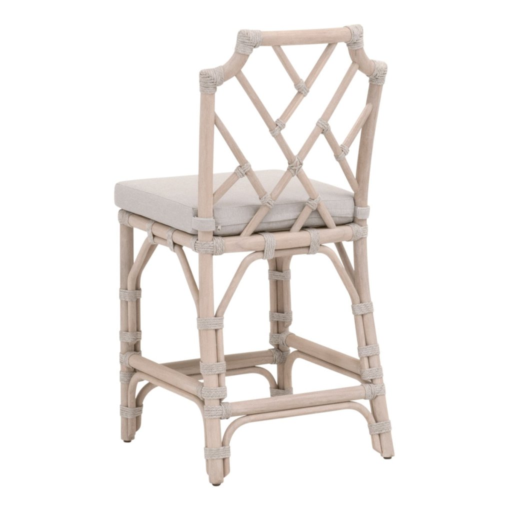 Bayview Olefin Fabric Outdoor Counter Stool - LOOMLAN - Essentials For Living - Outdoor Counter Stools