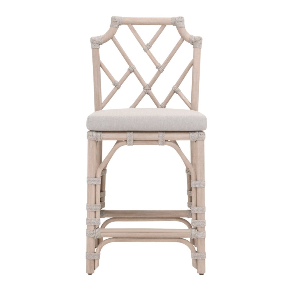 Bayview Olefin Fabric Outdoor Counter Stool - LOOMLAN - Essentials For Living - Outdoor Counter Stools