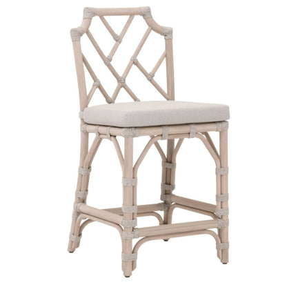 Bayview Olefin Fabric Outdoor Counter Stool - LOOMLAN - Essentials For Living - Outdoor Counter Stools