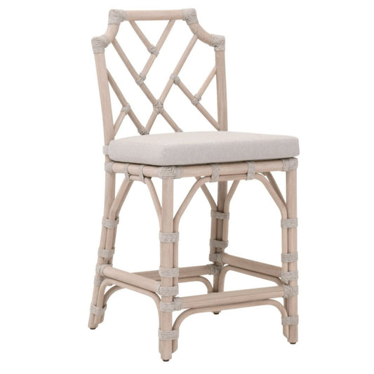 Bayview Olefin Fabric Outdoor Counter Stool - LOOMLAN - Essentials For Living - Outdoor Counter Stools