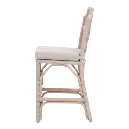 Bayview Olefin Fabric Outdoor Counter Stool - LOOMLAN - Essentials For Living - Outdoor Counter Stools