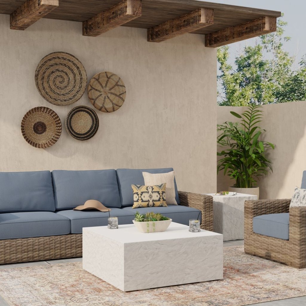 Bazaar Concrete Made Outdoor Coffee Table - LOOMLAN - Sunset West - Outdoor Coffee Tables