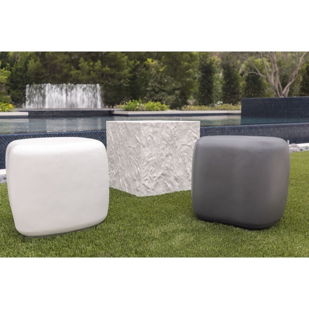 Bazaar Concrete Outdoor End Table - LOOMLAN - Sunset West - Outdoor Side Tables