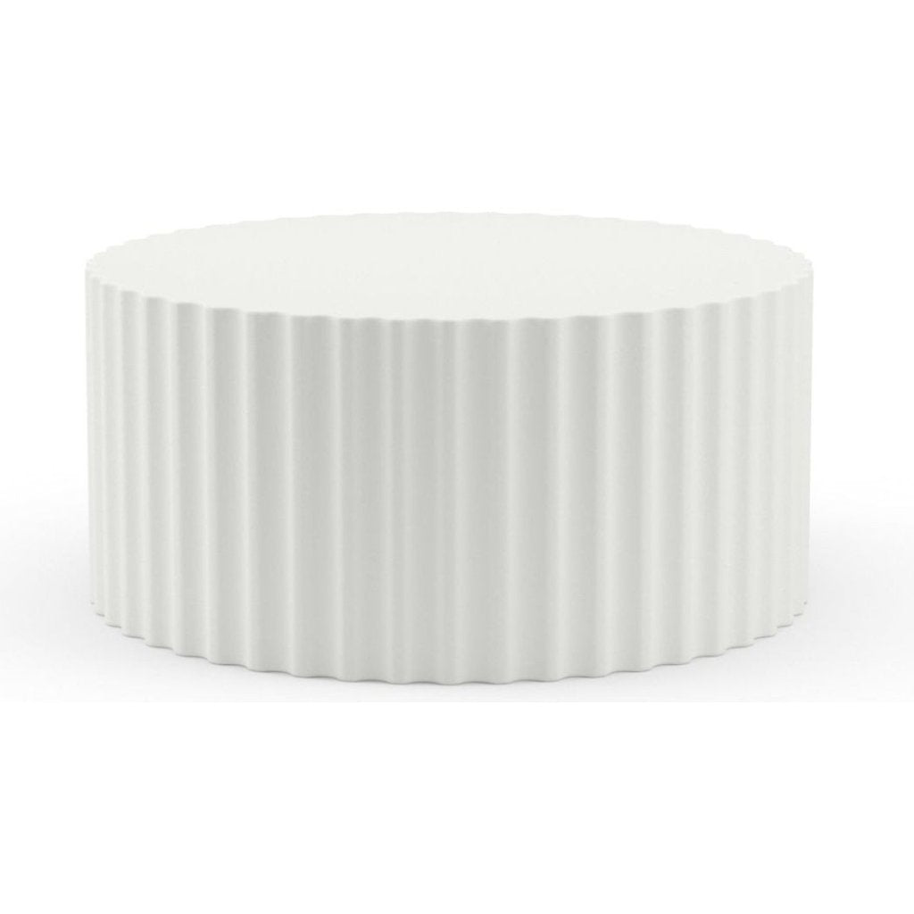 Bazaar Fluted Athena Outdoor Coffee Table - LOOMLAN - Sunset West - Outdoor Coffee Tables