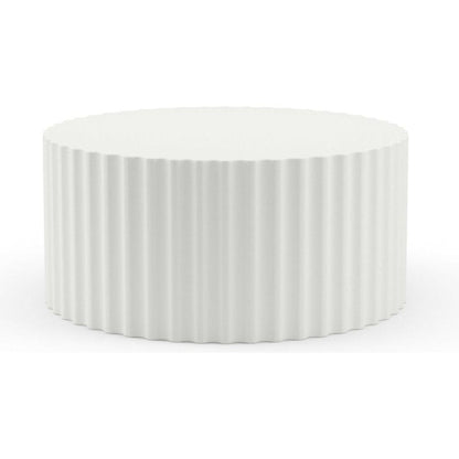 Bazaar Fluted Athena Outdoor Coffee Table - LOOMLAN - Sunset West - Outdoor Coffee Tables