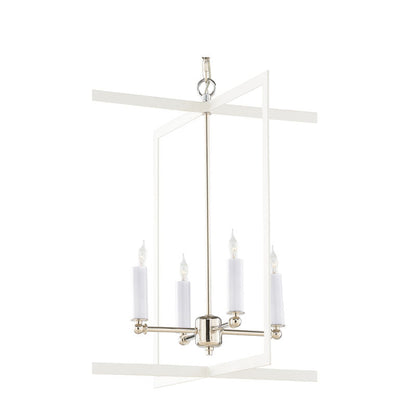 Wildwood Bayberry Hanging Clean White Finish Chandelier