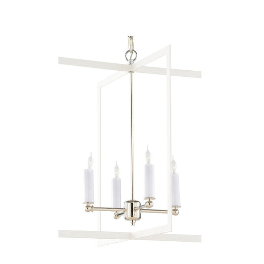 Wildwood Bayberry Hanging Clean White Finish Chandelier