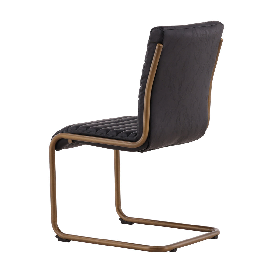 Furniture Classics Russotto Black Leather Dining Chair 2PC