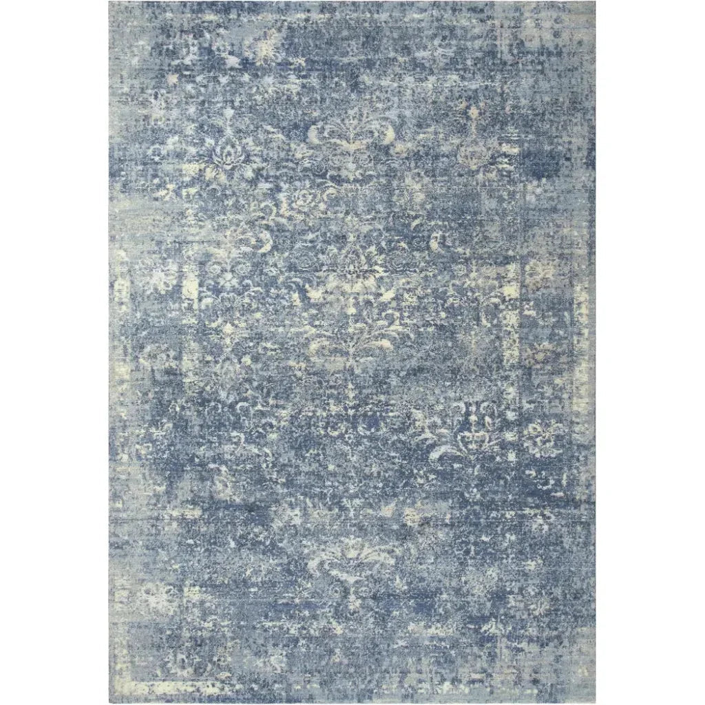 Curn Floral Blue Large Area Rugs For Living Room - LOOMLAN - LOOMLAN - Area Rugs
