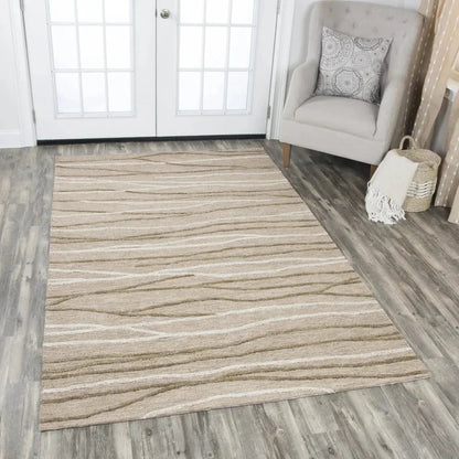 Boot Lines Beige Large Area Rugs For Living Room -- beige