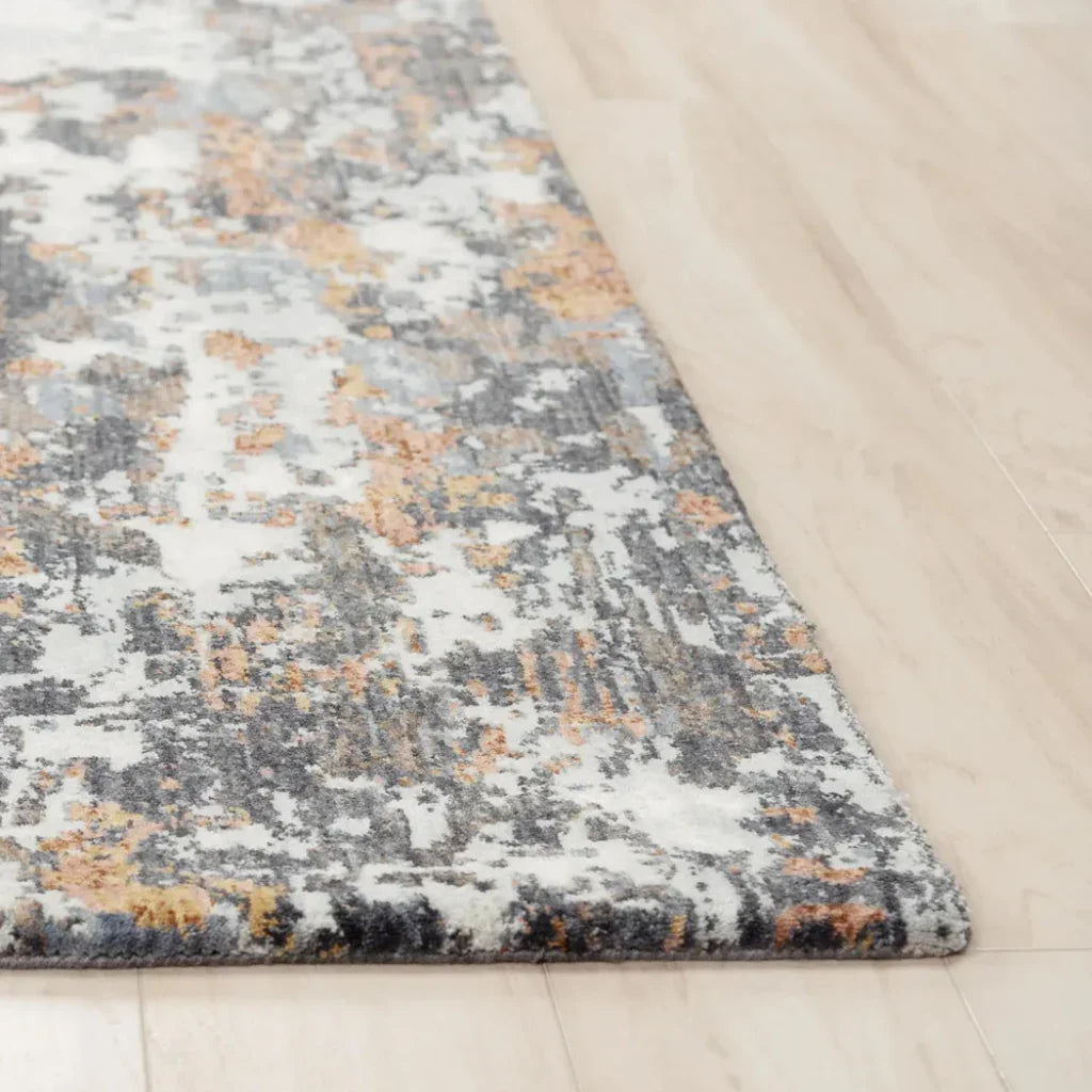 Calo Abstract Gray/ Multi Large Area Rugs -- gray