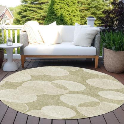 Jaelanor Tan Washable Indoor-Outdoor Rug