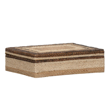 Calusa Dyed Abaca Rope Warp Decorative Box
