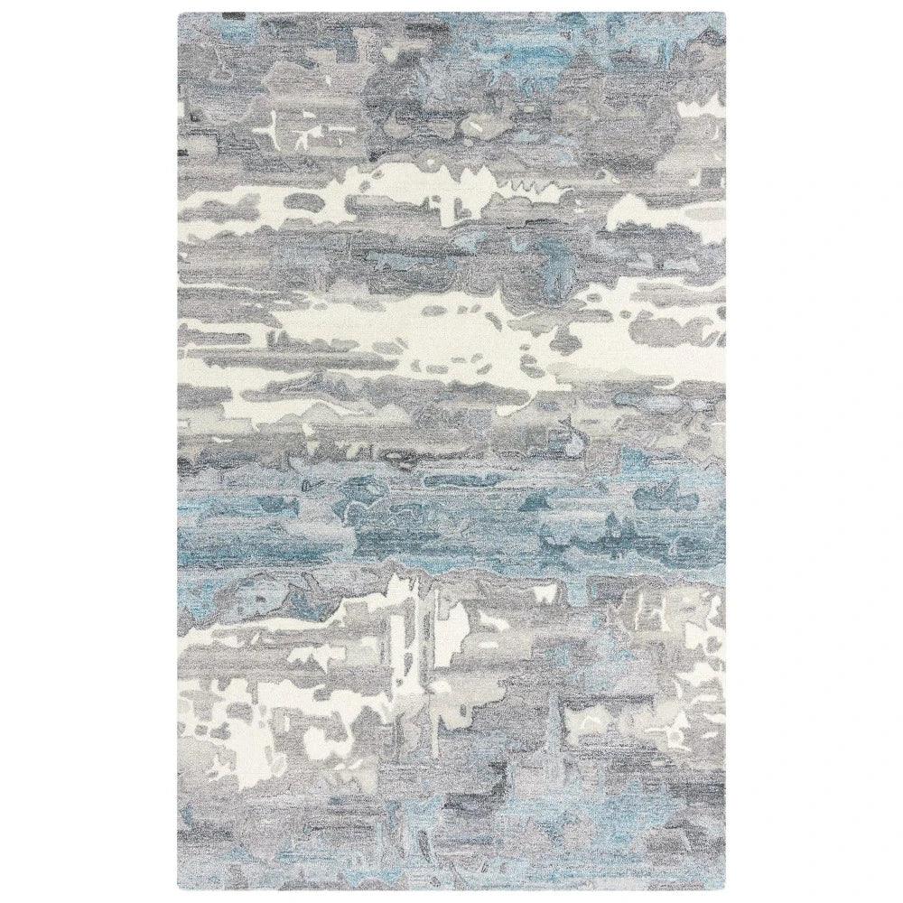 Bute Abstract Gray Area Rugs For Living Room