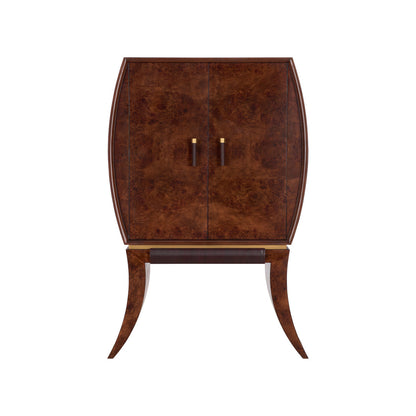 Harvey Wooden Brown Bar Cabinet