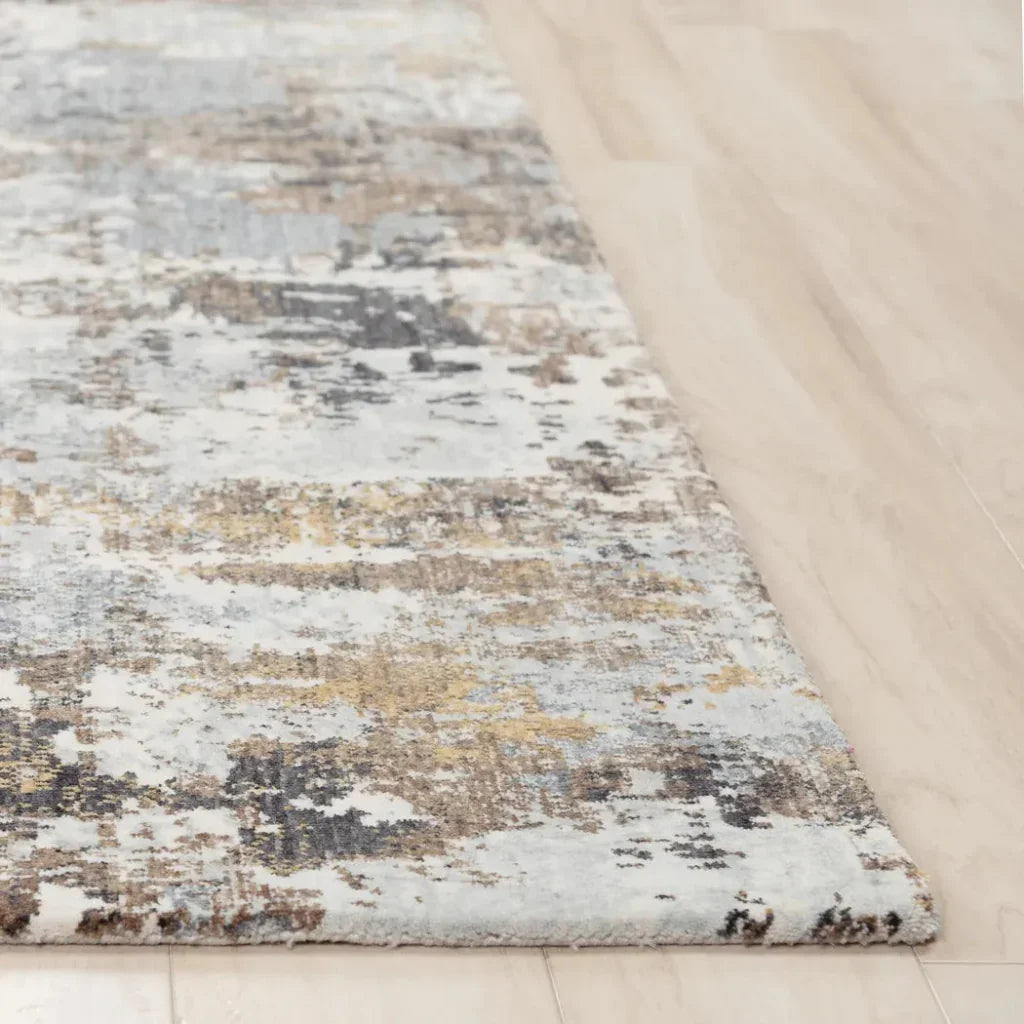 Bung Abstract Blue Large Area Rugs For Living Room -- blue
