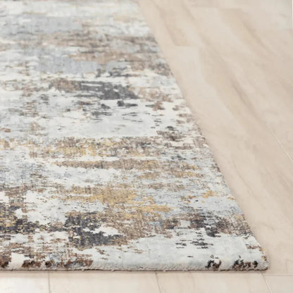 Bung Abstract Blue Large Area Rugs For Living Room -- blue