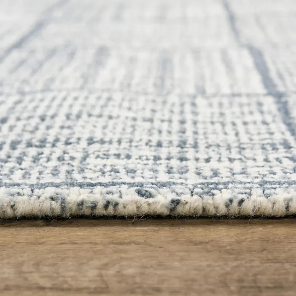 Chey Geometric Blue Area Rugs For Living Room - LOOMLAN - LOOMLAN - Area Rugs