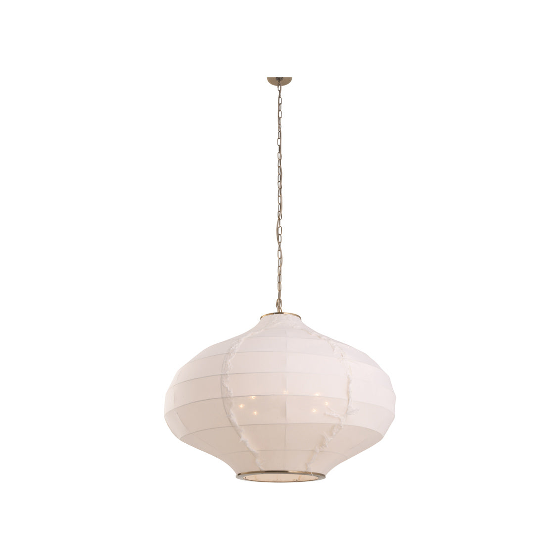 Wildwood Cassidy Linen Fabric Shade White Pendant