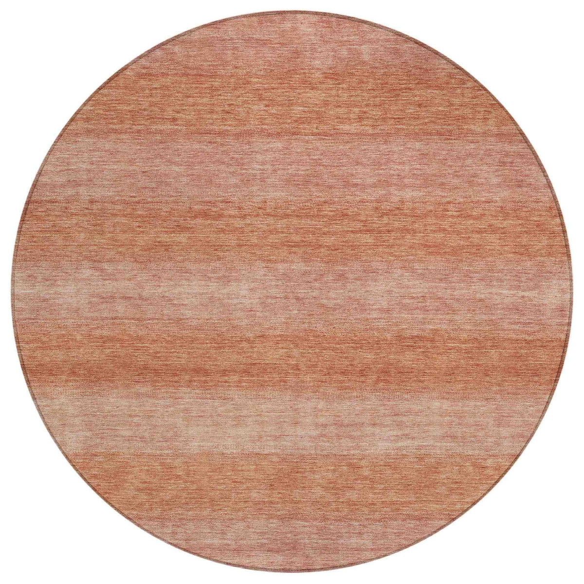 Haelius Orange Washable Indoor-Outdoor Rug