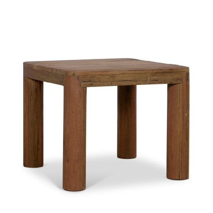 Hewitt 24" Square Smooth Reclaimed Wood Side Table