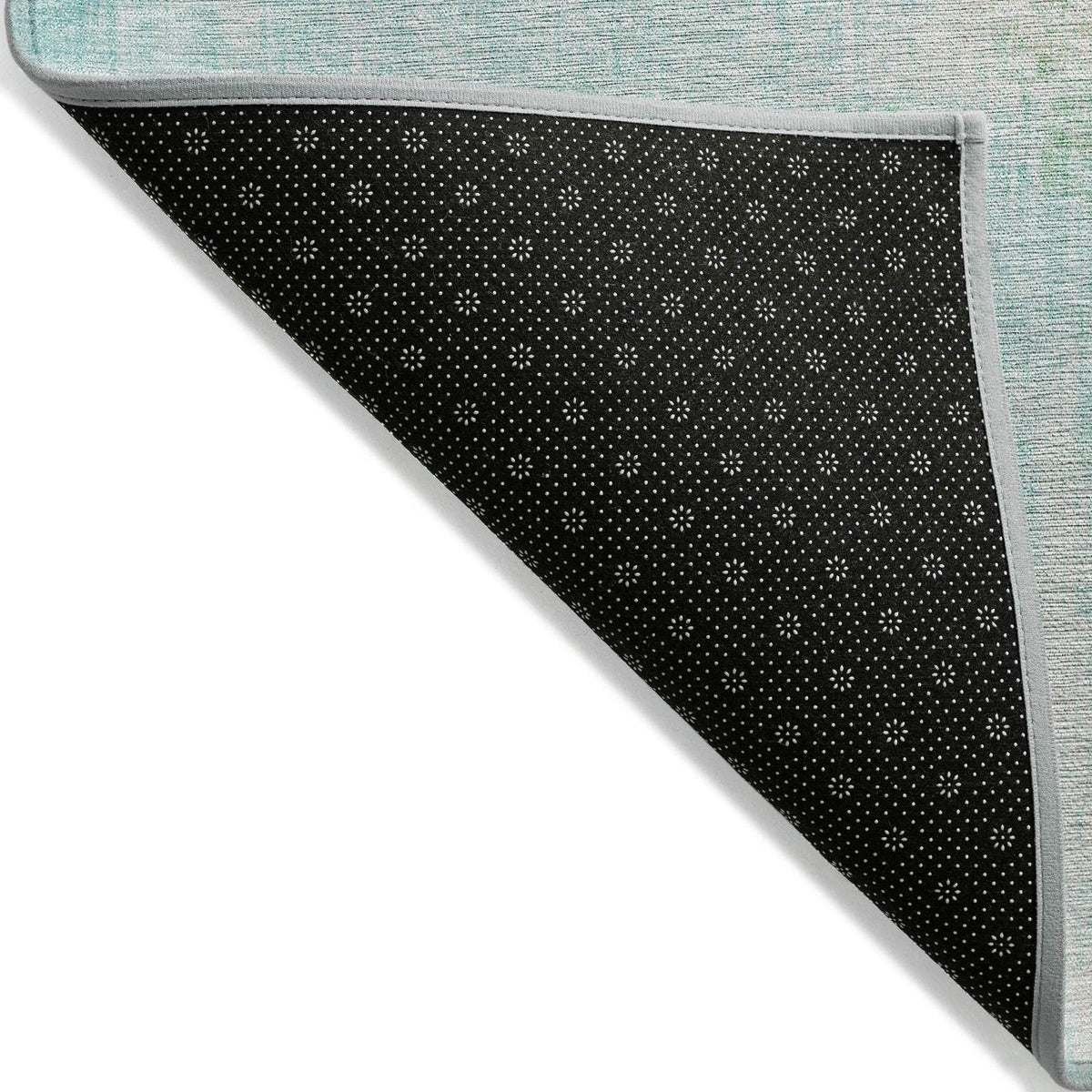 Jaelor Teal Washable Indoor-Outdoor Rug
