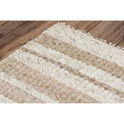 Coch Stripe Beige Area Rugs For Living Room -- beige