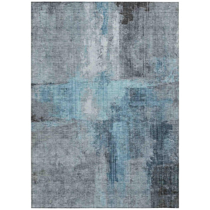 Jaelor Sky Washable Indoor-Outdoor Rug