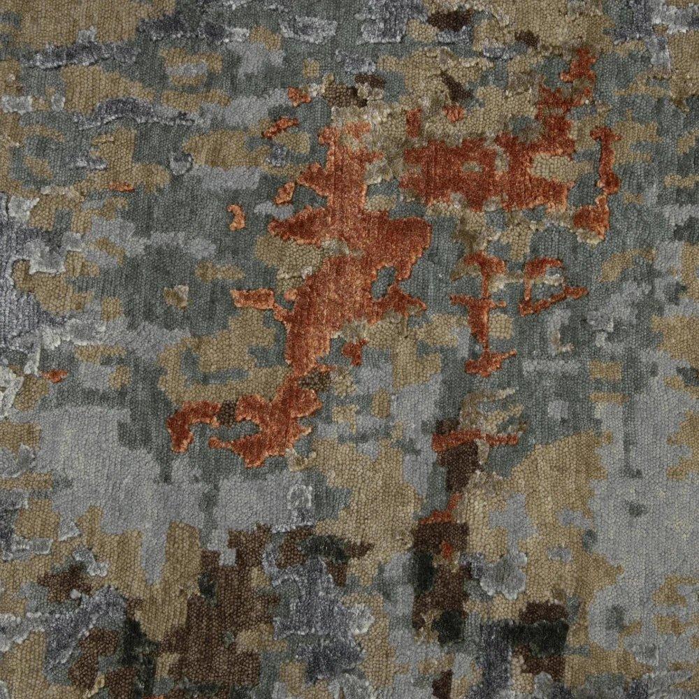 Buna Abstract Orange Large Area Rugs For Living Room -- view 3