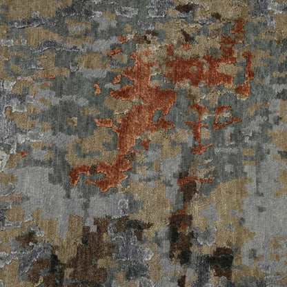 Buna Abstract Orange Large Area Rugs For Living Room -- view 3