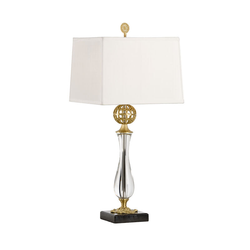 Chelsea House Daines Accent Brass And Glass Design Table Lamp
