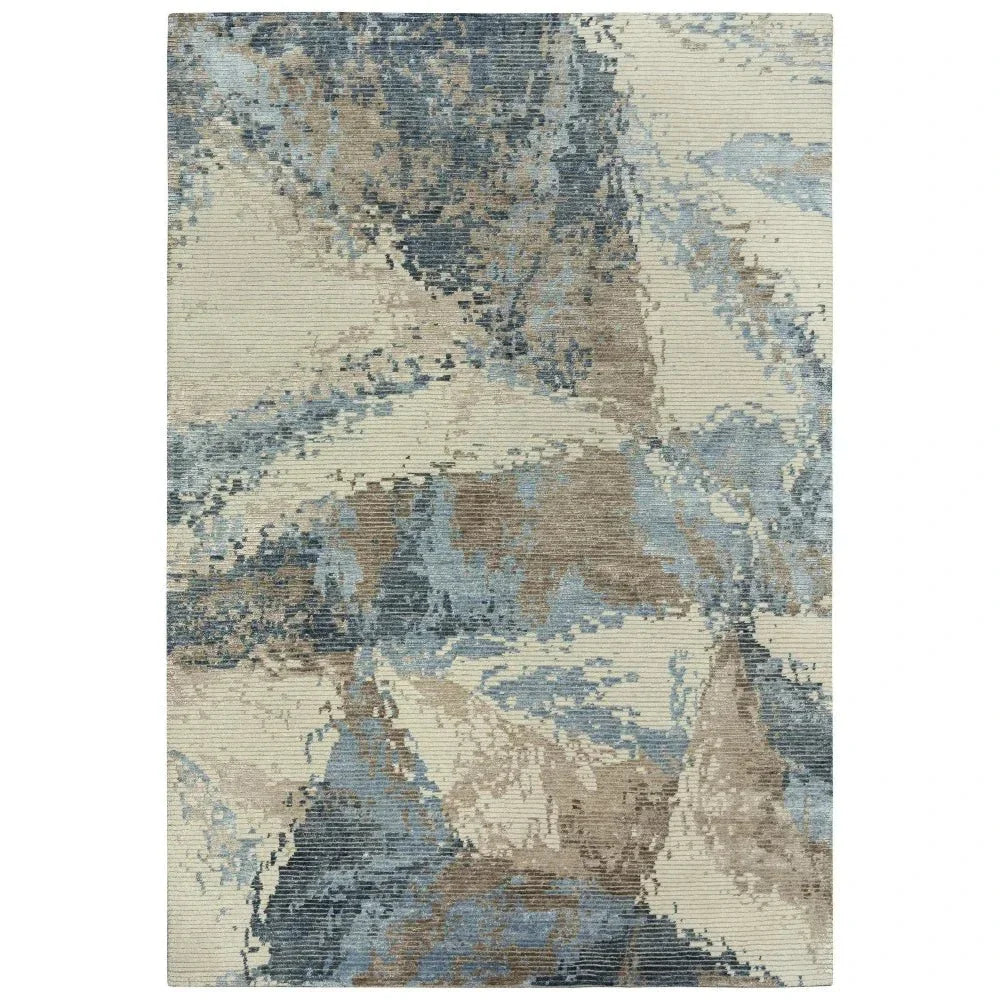 Bura Abstract Beige Large Area Rugs For Living Room