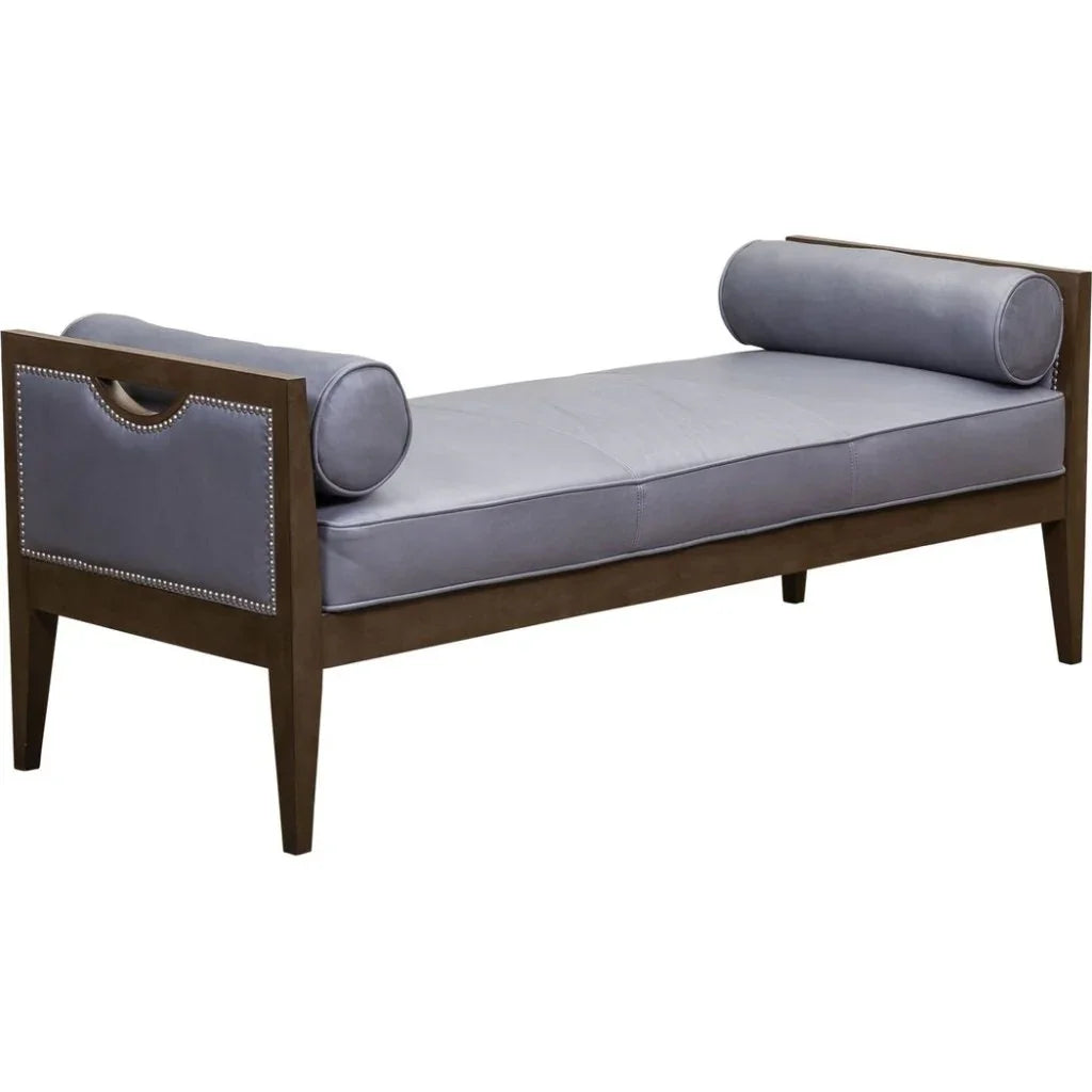 Beacon Hill Leather Bolster Pillows Bedroom Bench