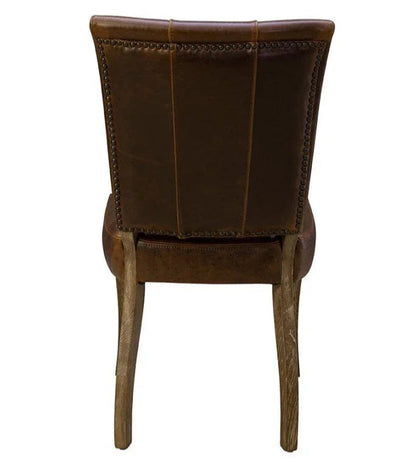 Beale Bicast Leather Side Chair - LOOMLAN - Furniture Classics - Accent Chairs