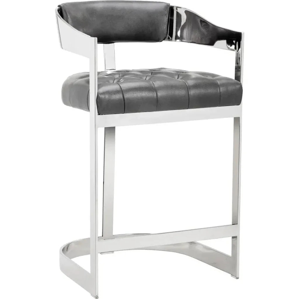 Beaumont Leather Counter Stool