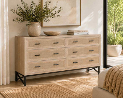 Noah Drawer Natural Dresser - view 4