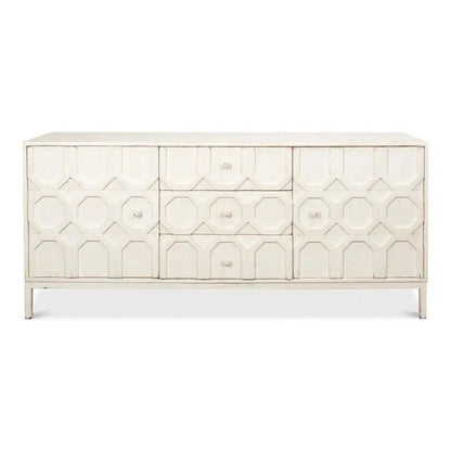Becket Sideboard Antique White Buffet for Dining Room - LOOMLAN - Sarreid - Sideboards