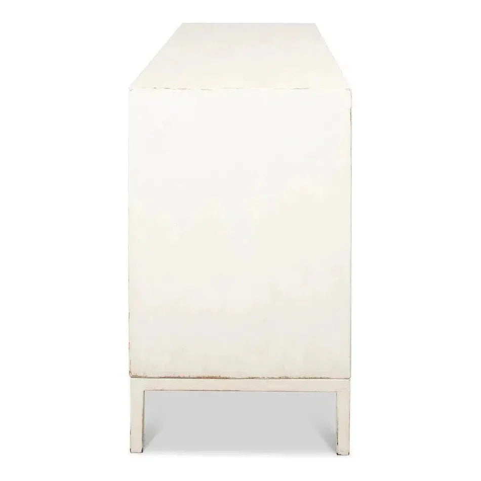 Becket Sideboard Antique White Buffet for Dining Room - LOOMLAN - Sarreid - Sideboards