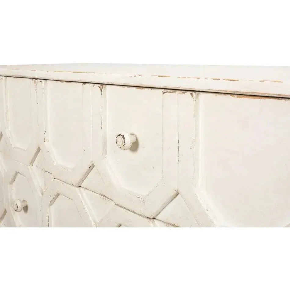 Becket Sideboard Antique White Buffet for Dining Room - LOOMLAN - Sarreid - Sideboards