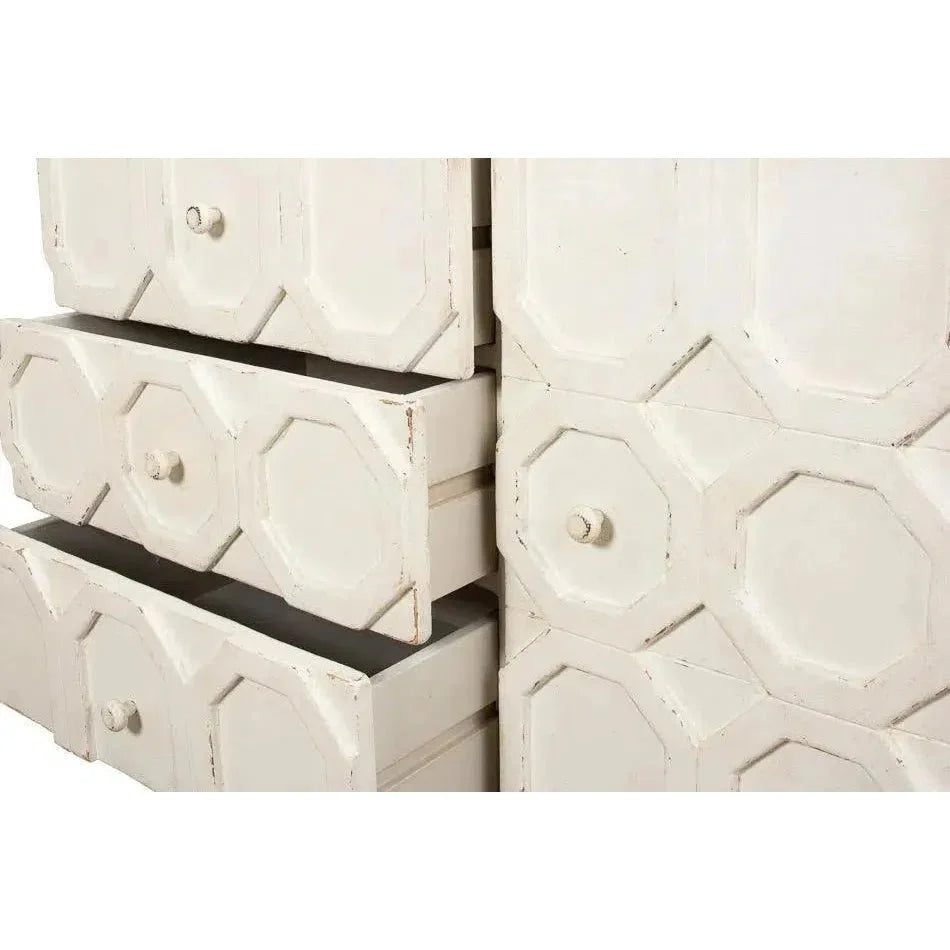 Becket Sideboard Antique White Buffet for Dining Room - LOOMLAN - Sarreid - Sideboards