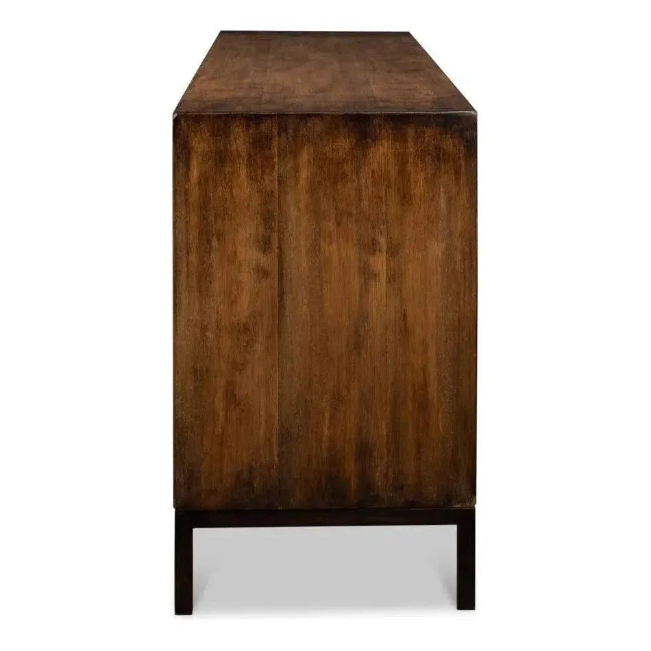 Becket Sideboard Brown Buffet for Dining Room - LOOMLAN - Sarreid - Sideboards