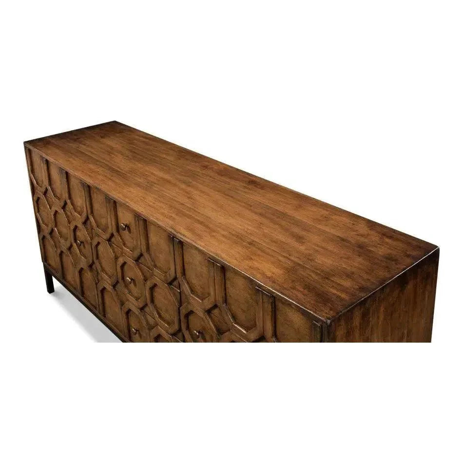 Becket Sideboard Brown Buffet for Dining Room - LOOMLAN - Sarreid - Sideboards