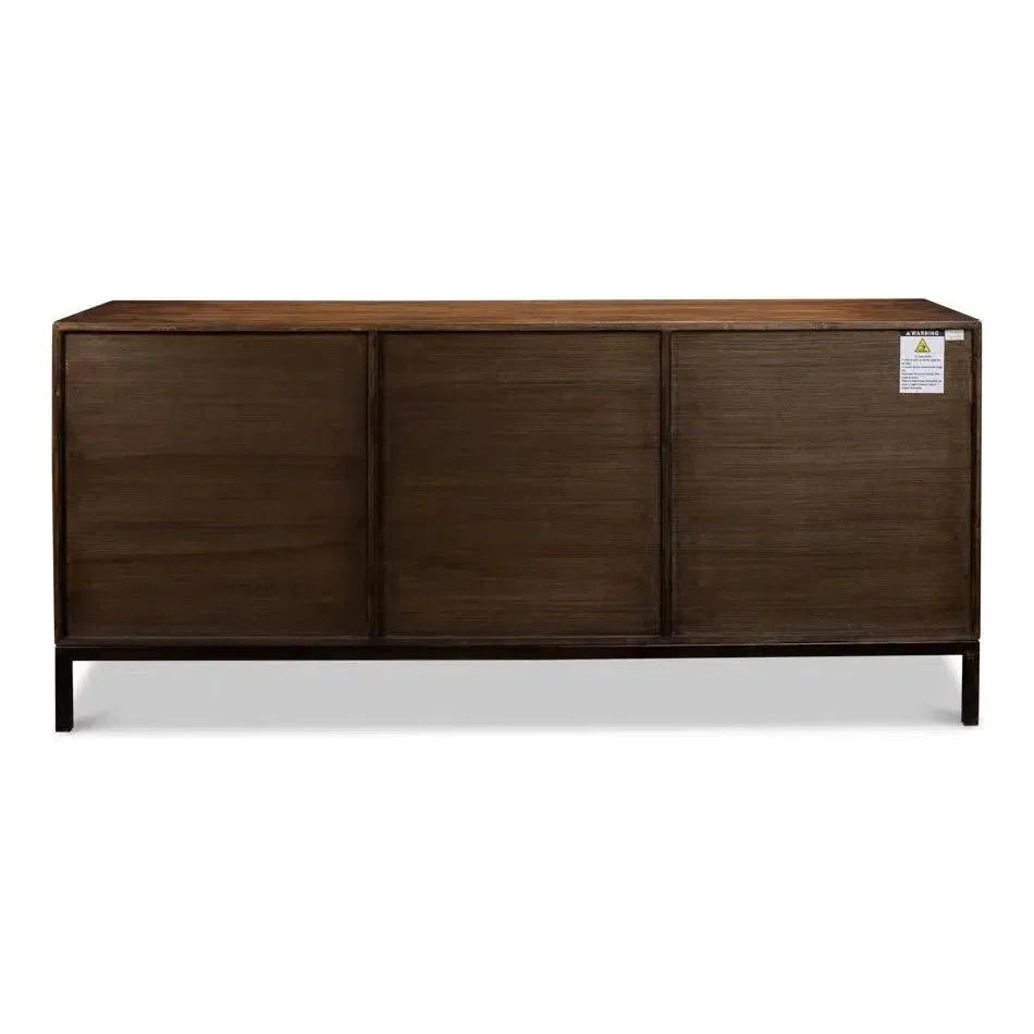 Becket Sideboard Brown Buffet for Dining Room - LOOMLAN - Sarreid - Sideboards