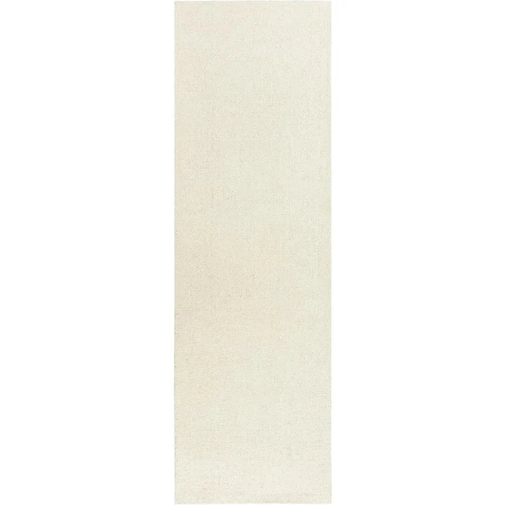 Chos Wool White Hallway Kitchen Runner Rug