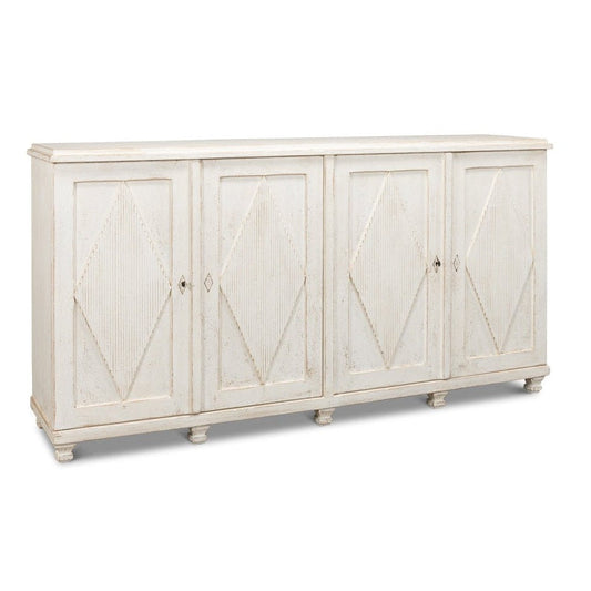 Sarreid Beecher Whitewash Wooden Sideboard