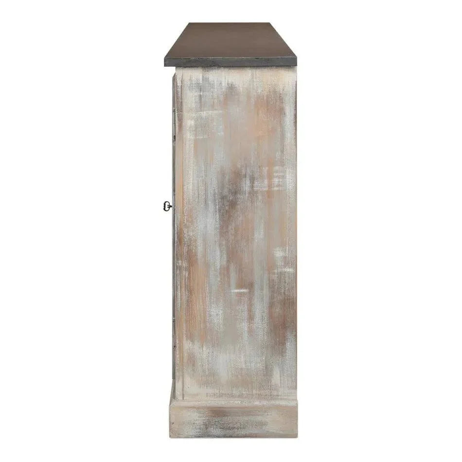 Bellagio Sideboard 96" Grey Oak Stn Grey - LOOMLAN - Sarreid - Sideboards