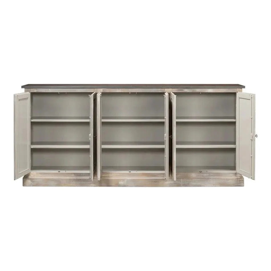 Bellagio Sideboard 96" Grey Oak Stn Grey - LOOMLAN - Sarreid - Sideboards
