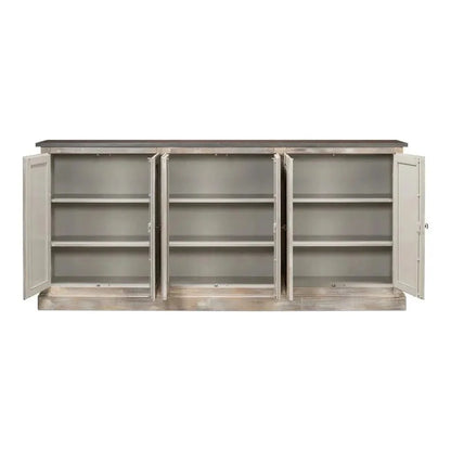 Bellagio Sideboard 96" Grey Oak Stn Grey - LOOMLAN - Sarreid - Sideboards