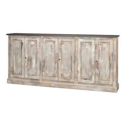 Bellagio Sideboard 96" Grey Oak Stn Grey - LOOMLAN - Sarreid - Sideboards
